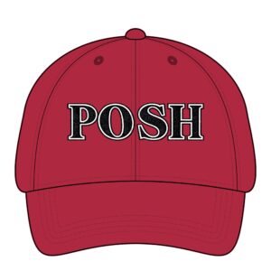 Stylish UnderVisor Cap with POSH Lemonade Logo White Trim (Embroidery)